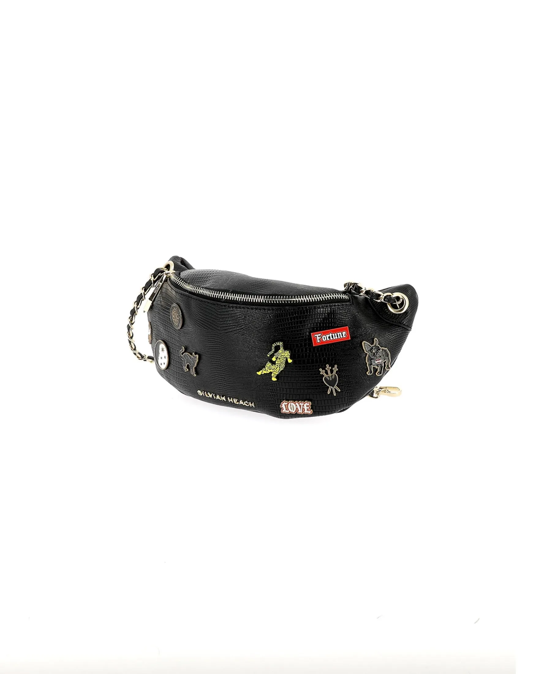 Fanny pack with brooches