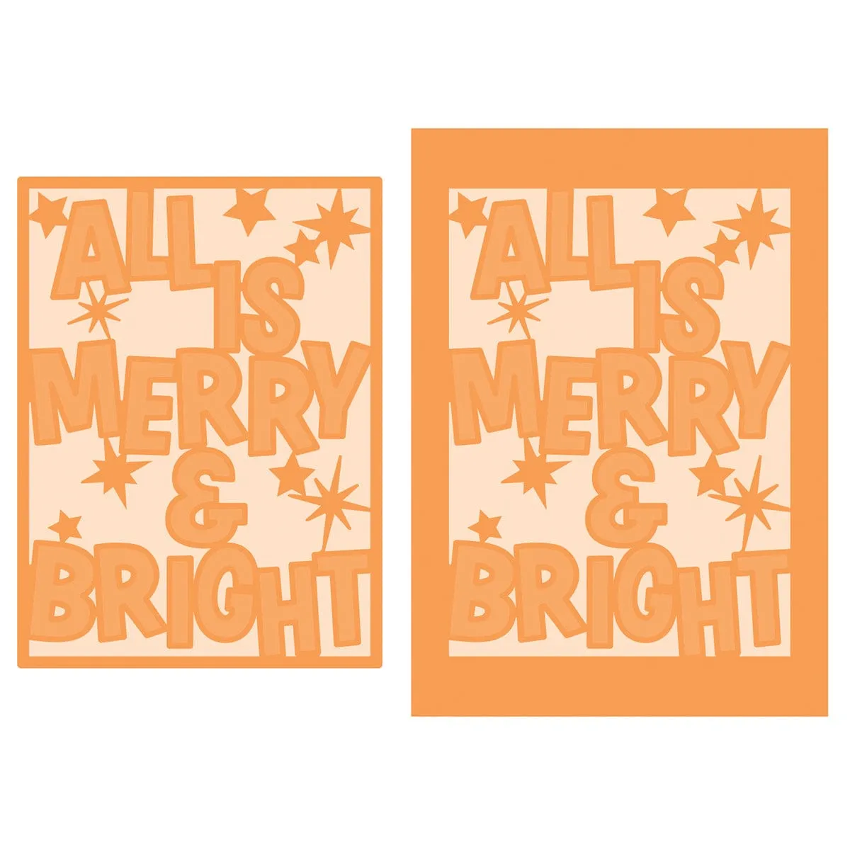 Festive Frames - Merry & Bright Die Set - 5289e