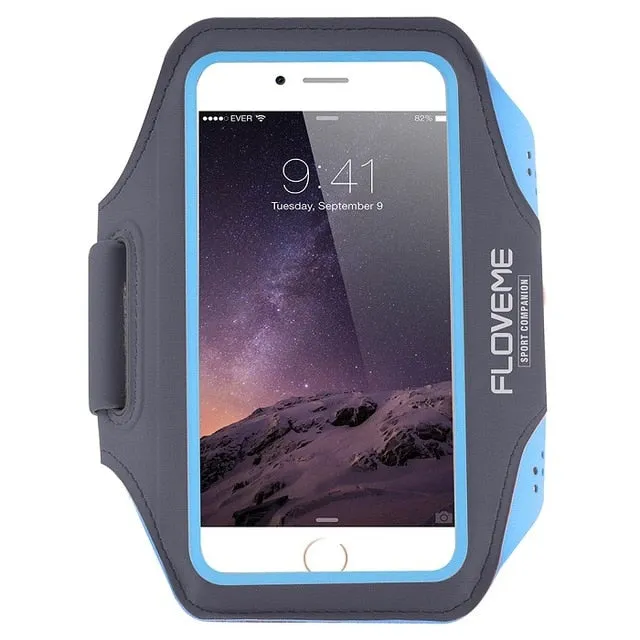 FLOVEME Waterproof Sport Arm Band For iPhone 6 6s 7 8 Plus Armband 5.5 Inch Universal Cover For Running GYM Mobile Phone Capinha