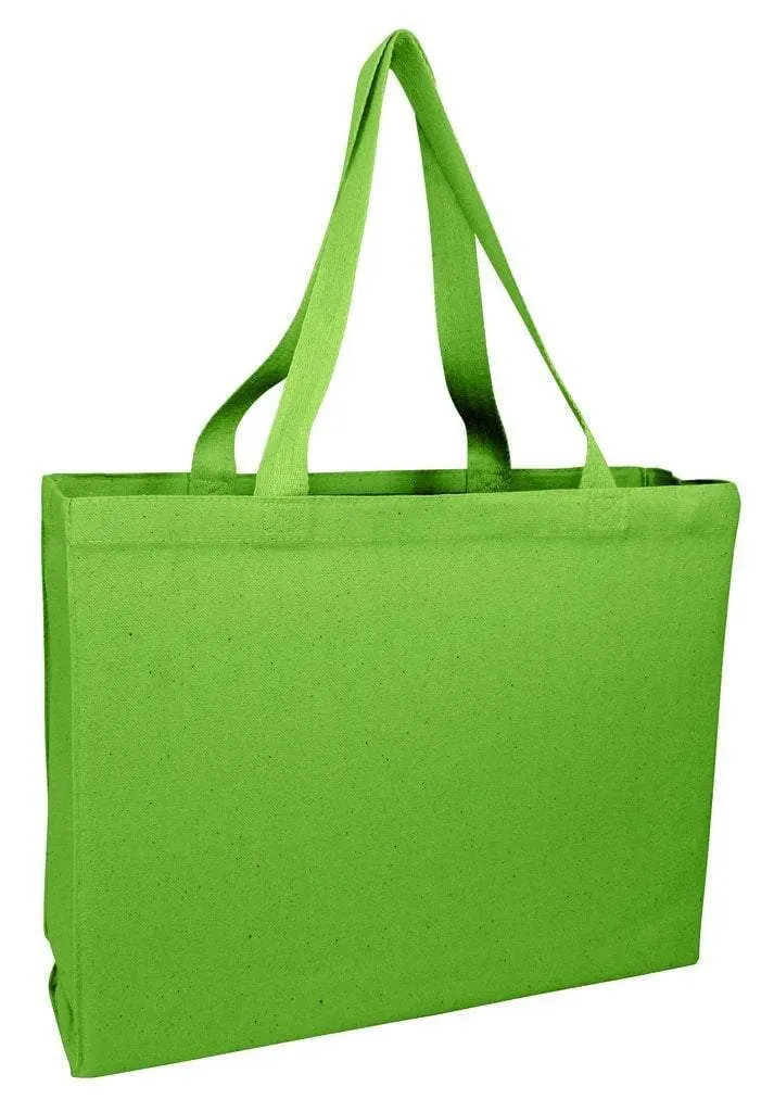 FULL GUSSET HEAVY CHEAP CANVAS TOTE BAGS Set Of ( 50 Bags )