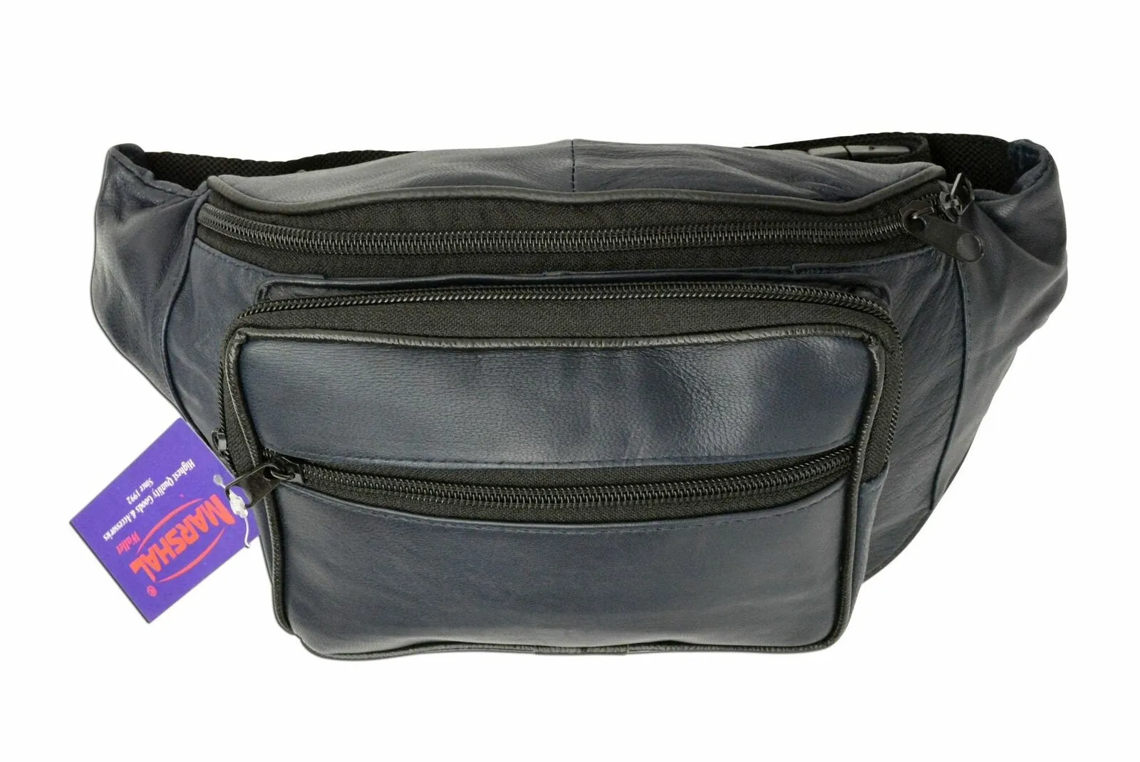 Genuine Leather Concealed Carry Fanny Pack Waist Bag CCW