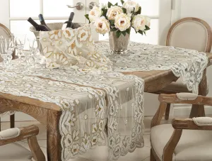 Hand Silver Beaded Design Runner