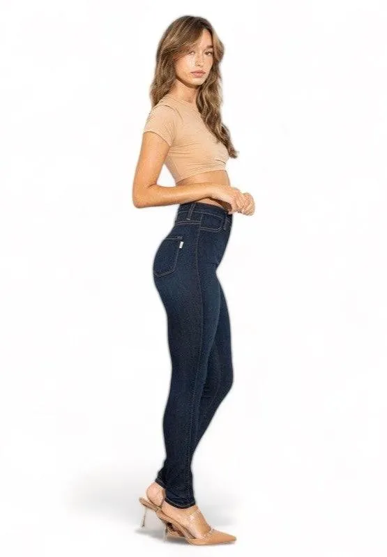 High waisted classic skinny jeans