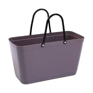 Hinza Green Plastic Bag in plum