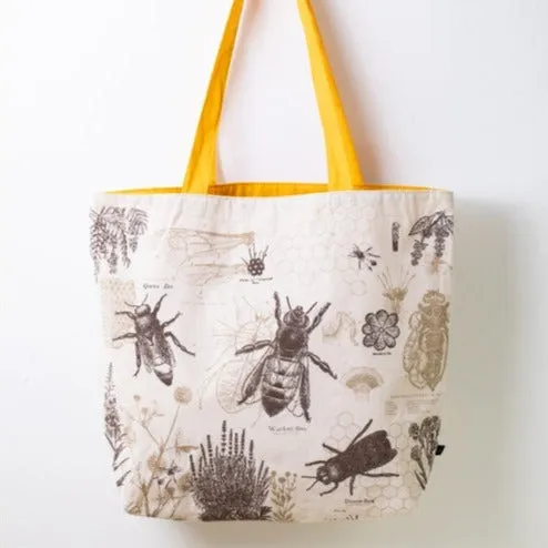 Honey Bee Canvas Shoulder Tote Bag