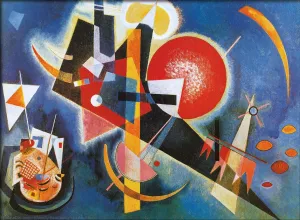 In Blue - Painted by Wassily Kandinsky- Circa. 1925. High Quality Polyester Cotton Canvas Print. Ready to be Framed or Mounted. Available in One Large Size. 60cm X 90cm.