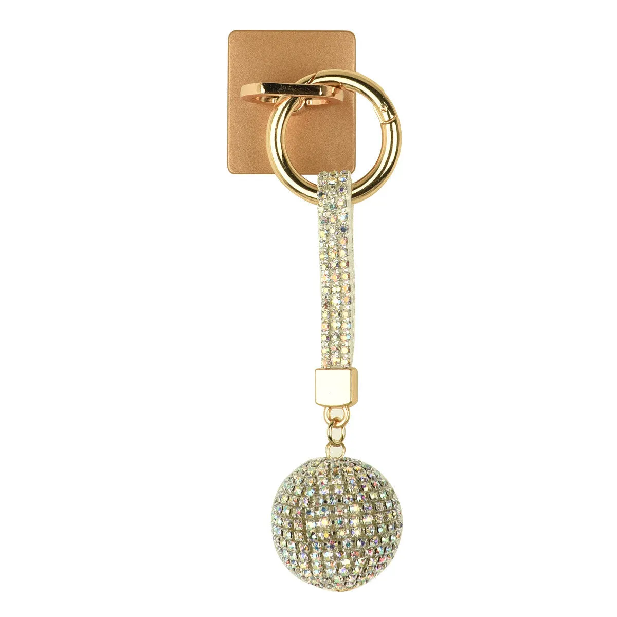 iOrigin Ring Grip/ Kick Stand   Acrylic Diamond Studded Ball Keychain for Mobile Phones & Tablets