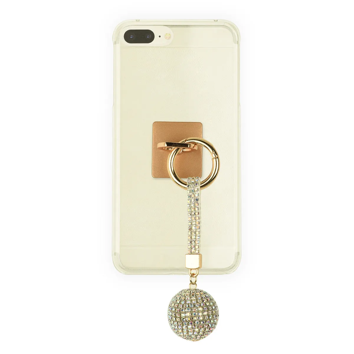 iOrigin Ring Grip/ Kick Stand   Acrylic Diamond Studded Ball Keychain for Mobile Phones & Tablets