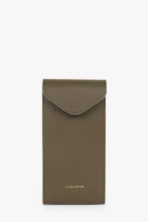 Ita phone belt bag | Smoked moss - Leather