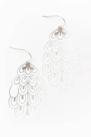 Janie Silver Peacock Earrings