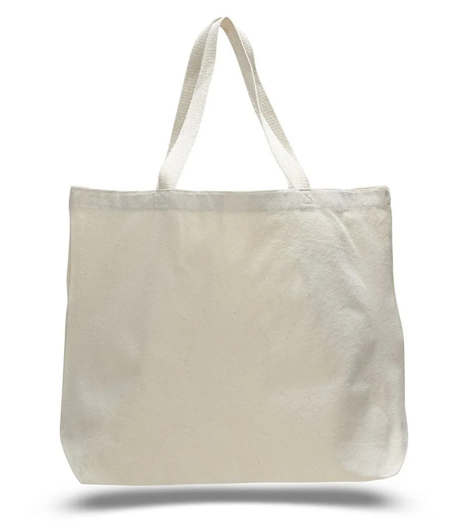 Jumbo Canvas Tote Bag Web Handles