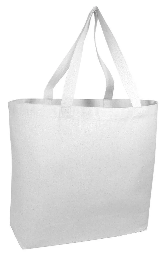 Jumbo Canvas Tote Bag Web Handles