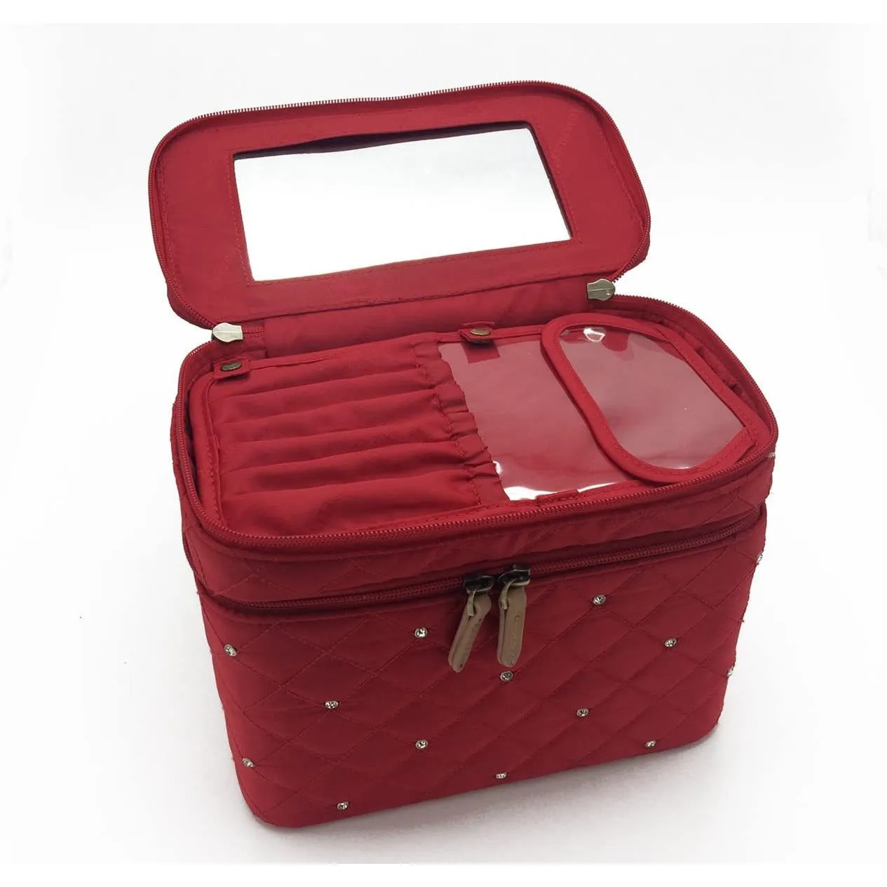 Kemi Makeup Case Diamond Red