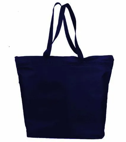 Large Polyester Zippered Tote Bags