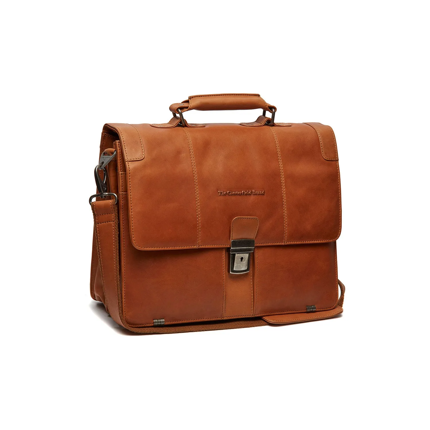 Leather Briefcase Cognac Stuttgart