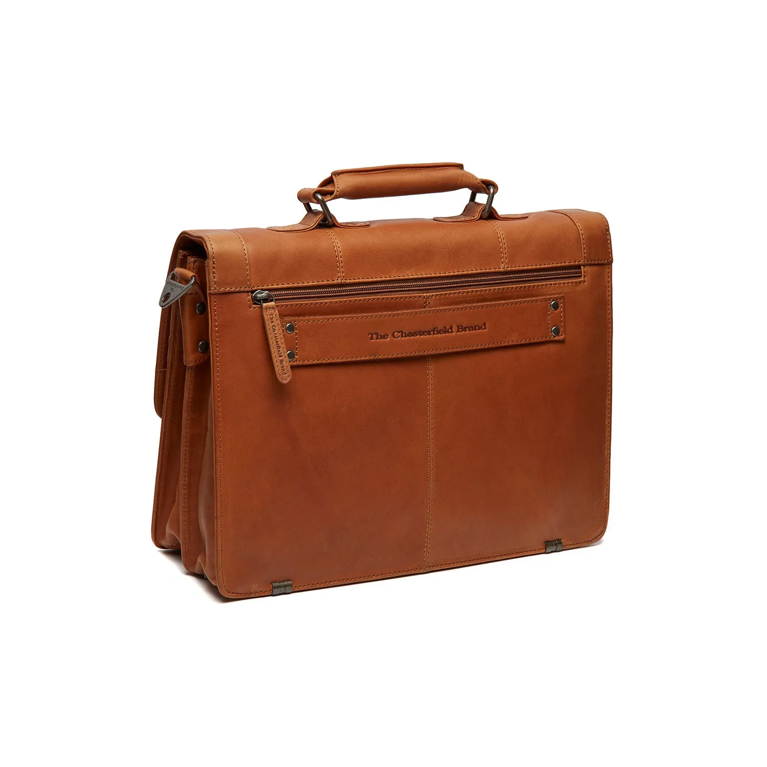 Leather Briefcase Cognac Stuttgart