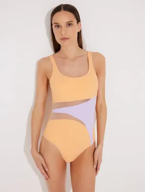 Lelia Orange/Lilac Swimsuit