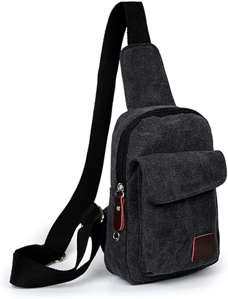 LHFashion™ Men's Canvas Crossbody Sling Chest Bag - Shoulder Day Bag