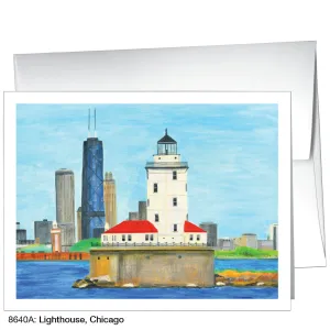 Lighthouse, Chicago, Greeting Card (8640A)