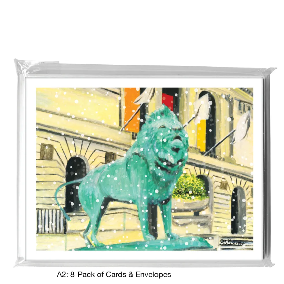 Lion, Chicago, Greeting Card (7367E)