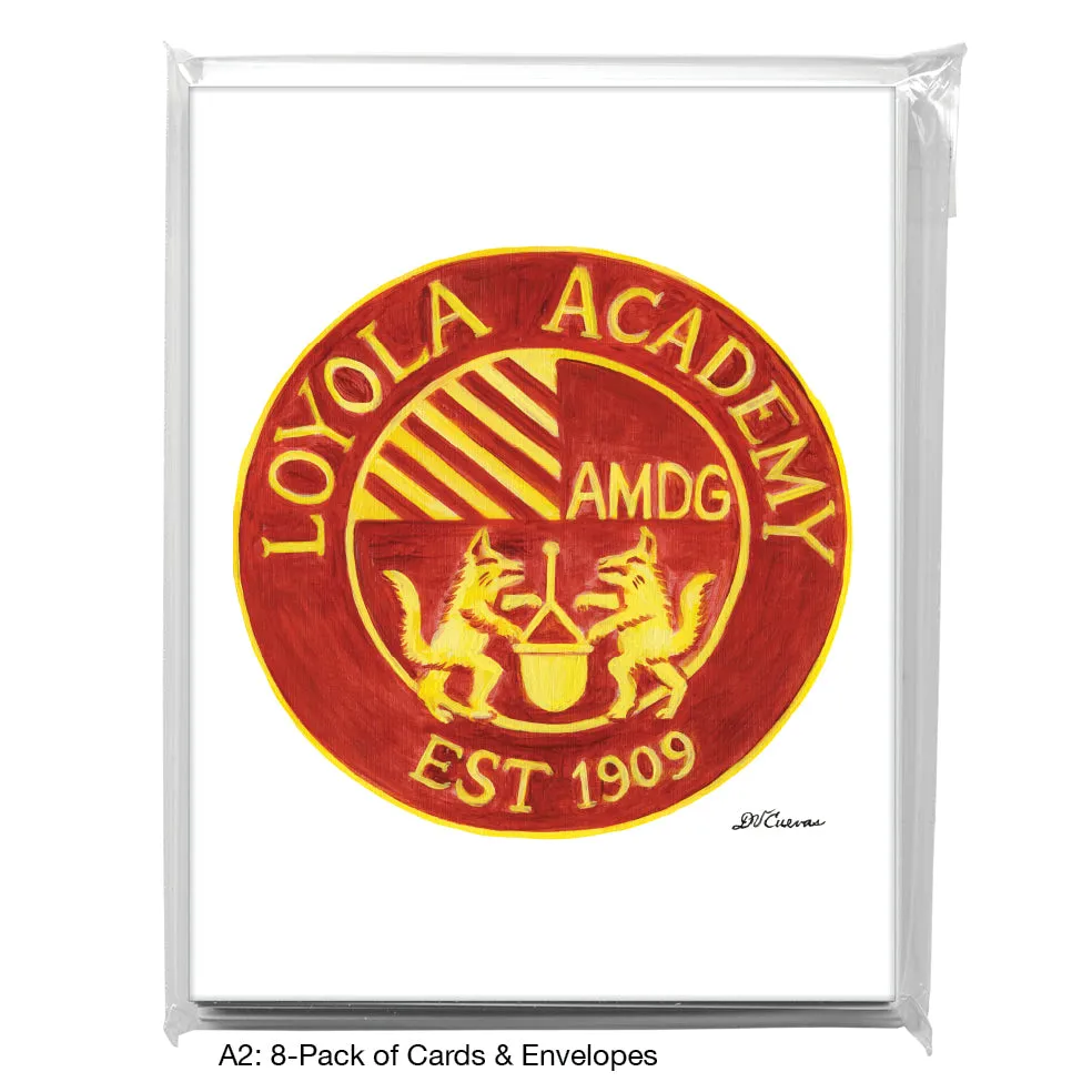 Loyola Academy Seal, Chicago, Greeting Card (8164)