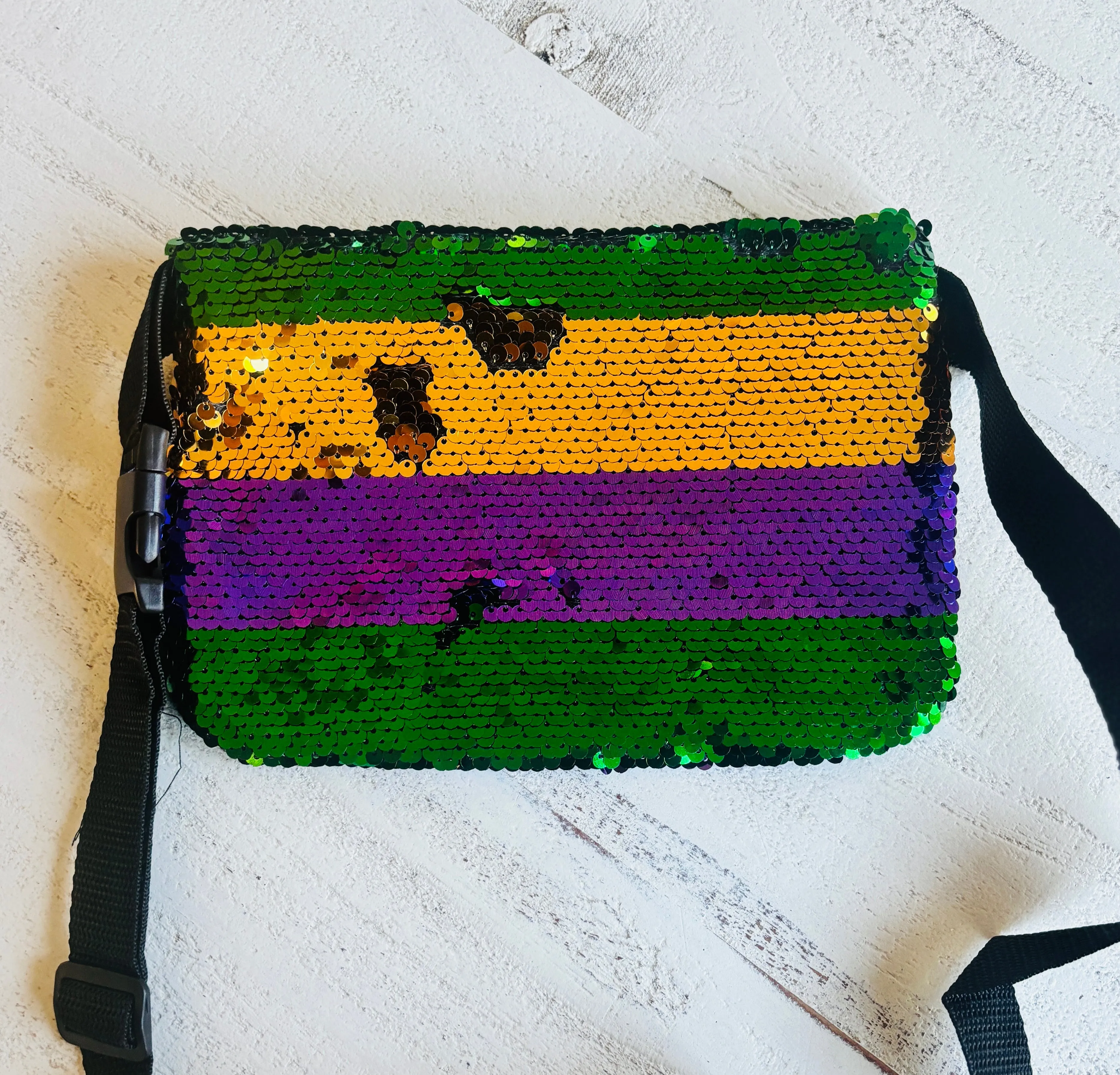 Mardi Gras Sequin Fanny pack