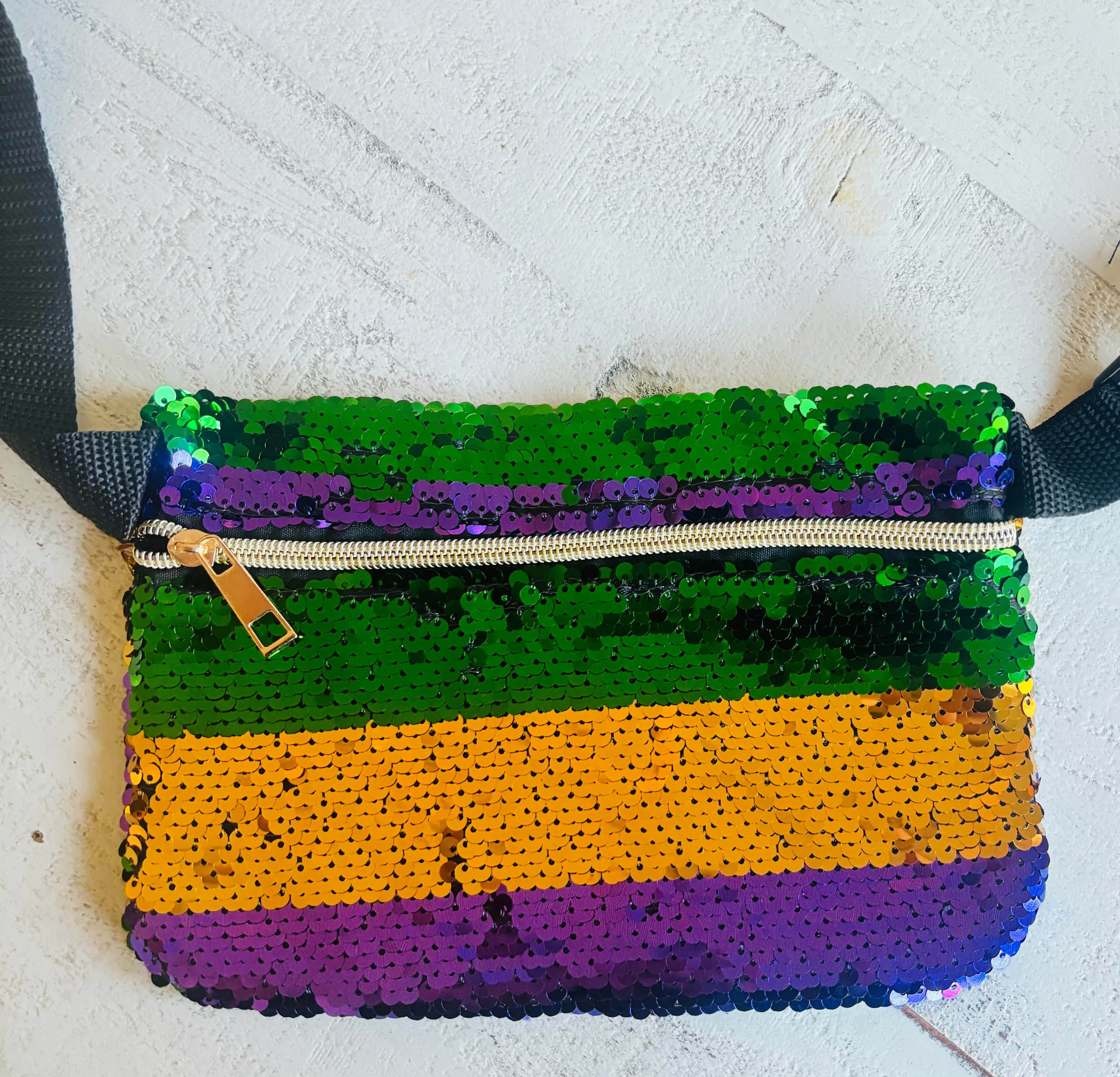 Mardi Gras Sequin Fanny pack