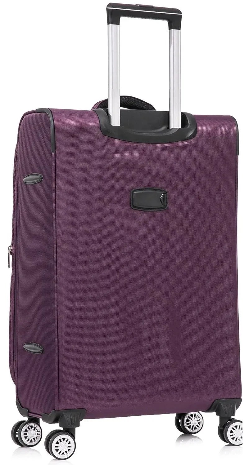 Medium Lightweight Spinner Suitcase DK-08 Purple 2.55KG