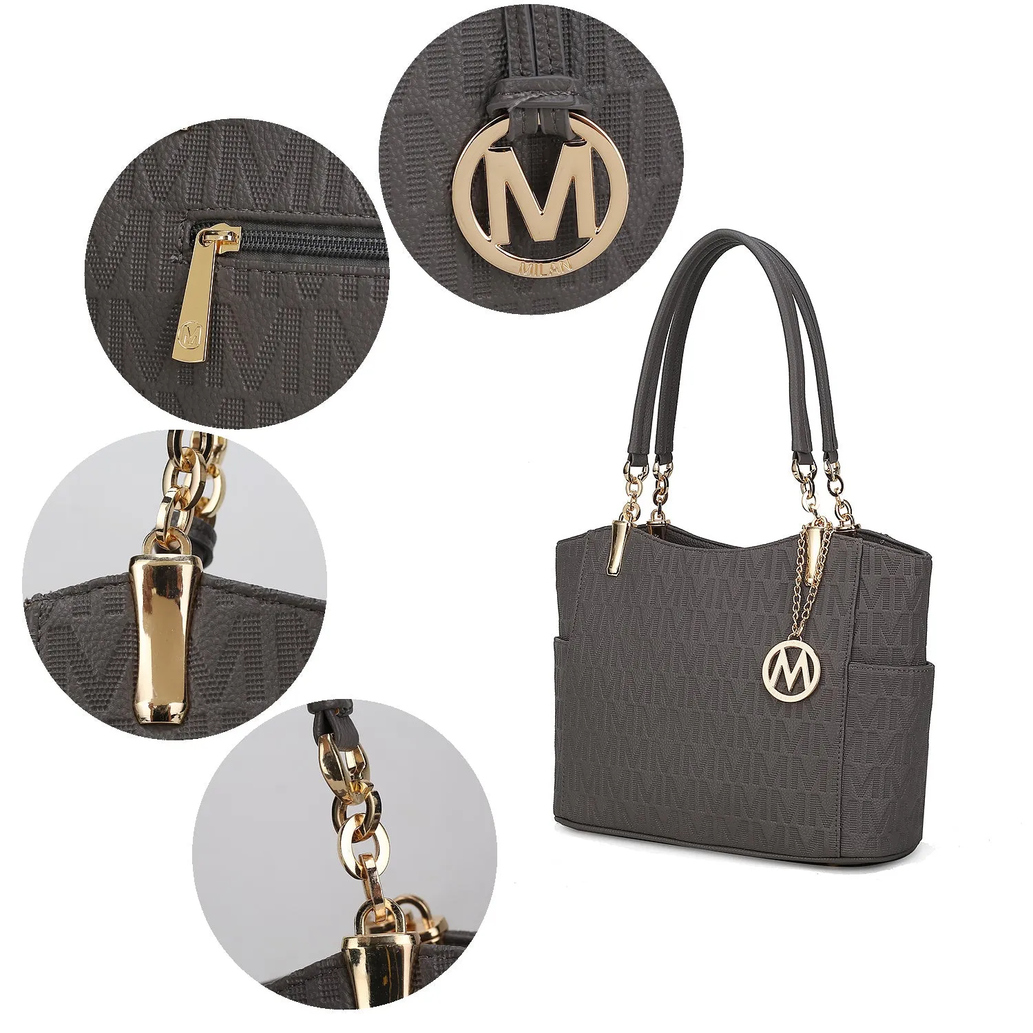 MKF Collection Malika M Signature Satchel Handbag by Mia k