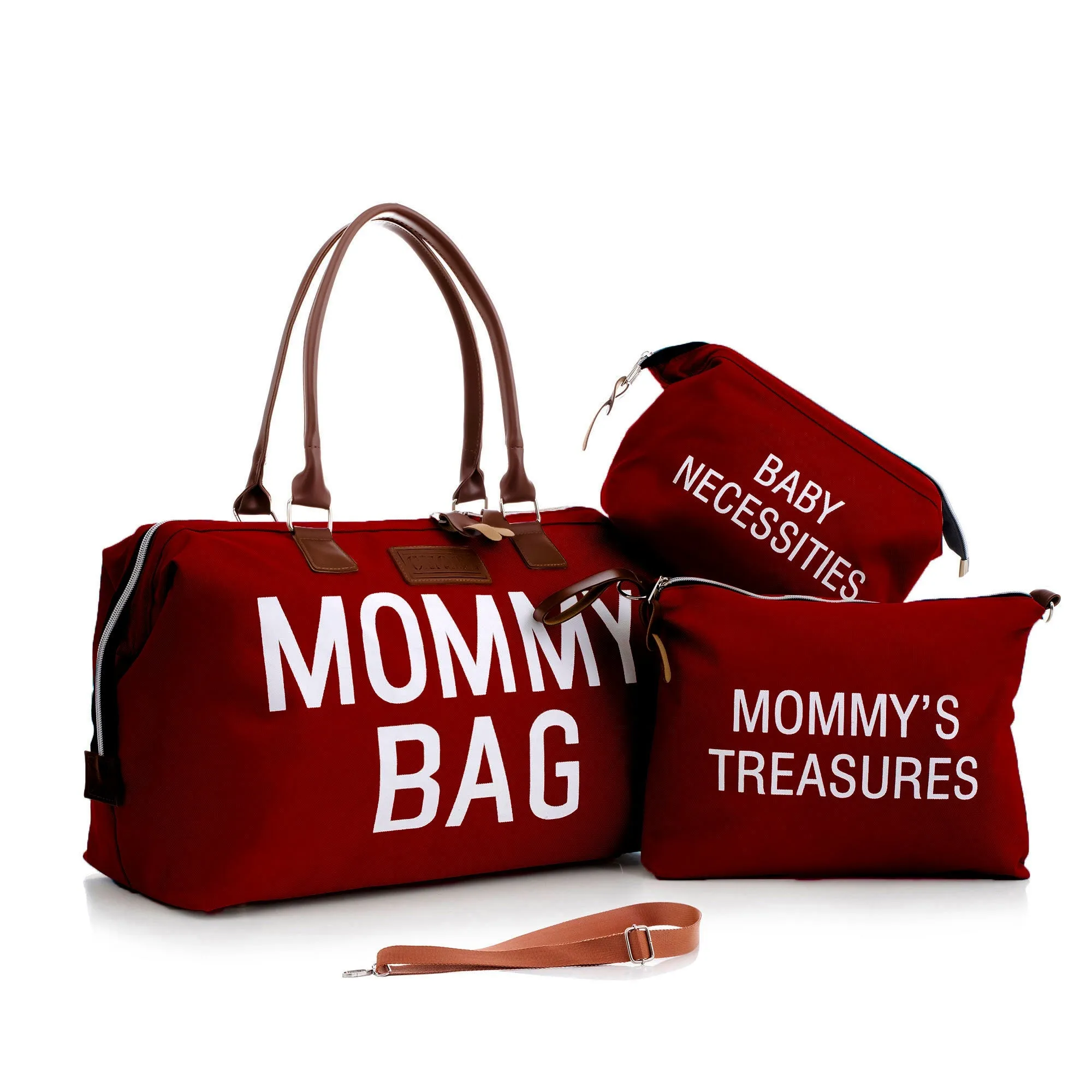 Mommy Bag - Baby Diaper Travel Bag (BURGUNDY)