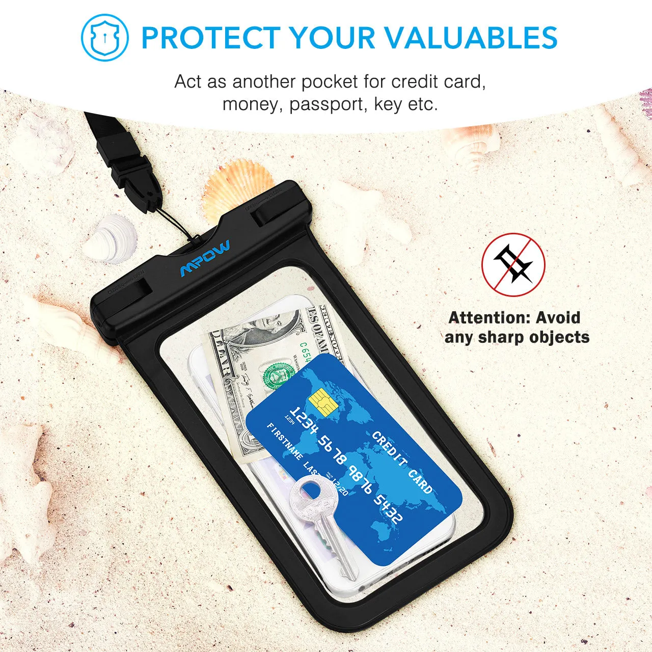 MPOW PA085A Waterproof Phone Pouch