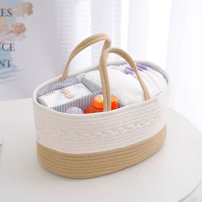 Multifunctional Travel Mommy Bag - Diaper & Bottle Organizer, woven