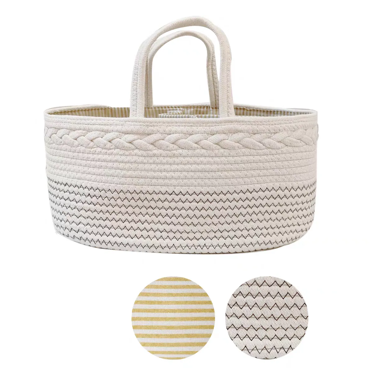 Multifunctional Travel Mommy Bag - Diaper & Bottle Organizer, woven