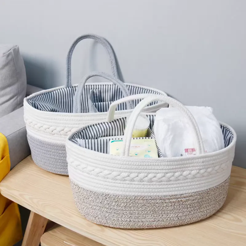 Multifunctional Travel Mommy Bag - Diaper & Bottle Organizer, woven