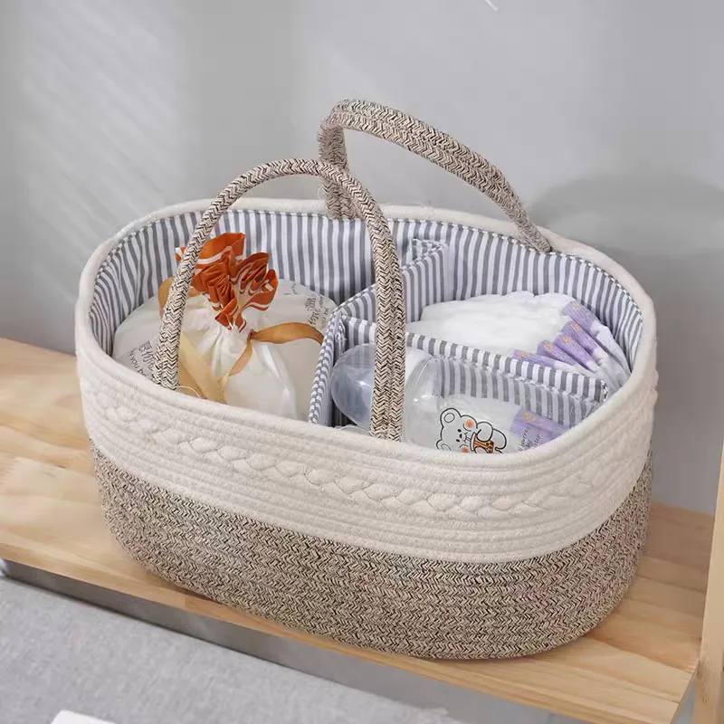 Multifunctional Travel Mommy Bag - Diaper & Bottle Organizer, woven