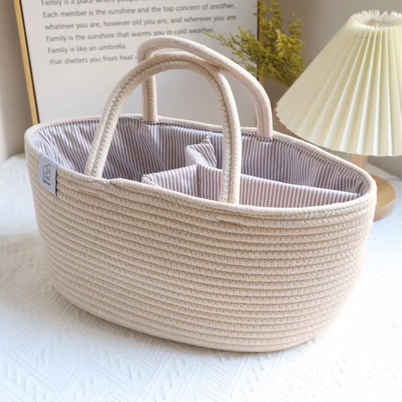 Multifunctional Travel Mommy Bag - Diaper & Bottle Organizer, woven