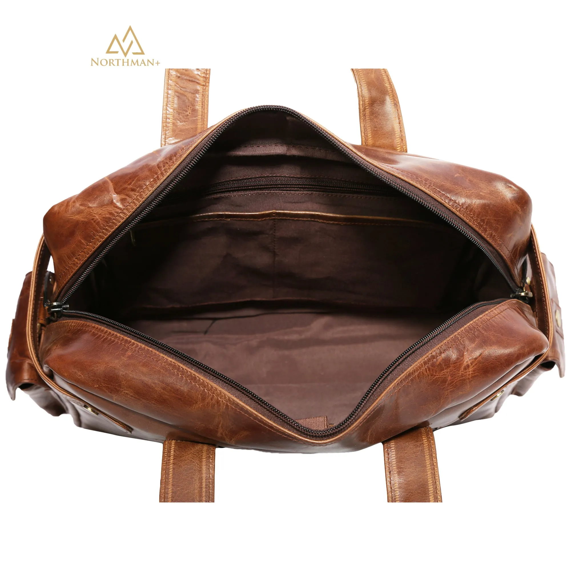 MultiPocket Dark Brown Travel Bag