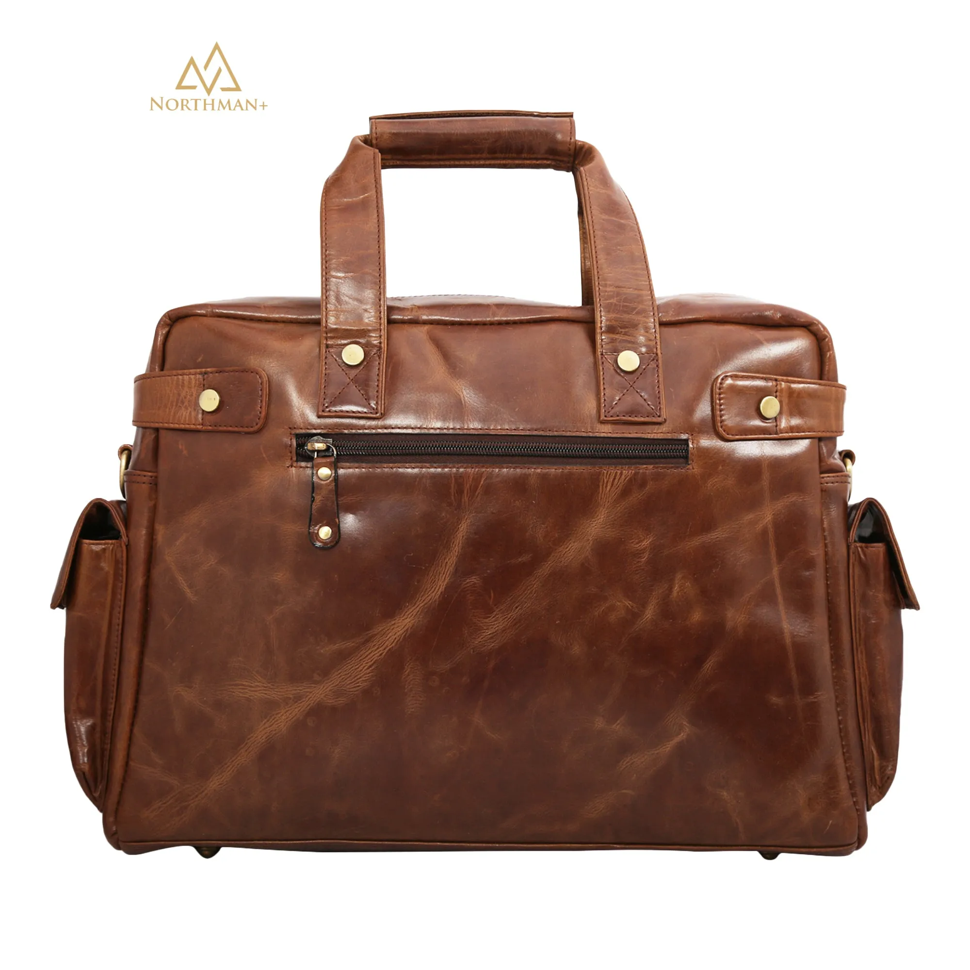 MultiPocket Dark Brown Travel Bag