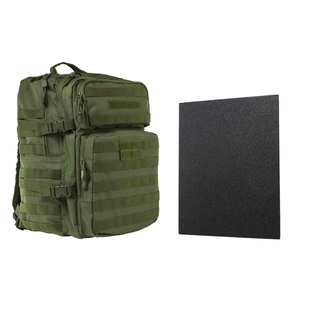 NcStar Assault Backpack With 11"x14" Level IIIA Hard Ballistic Plate