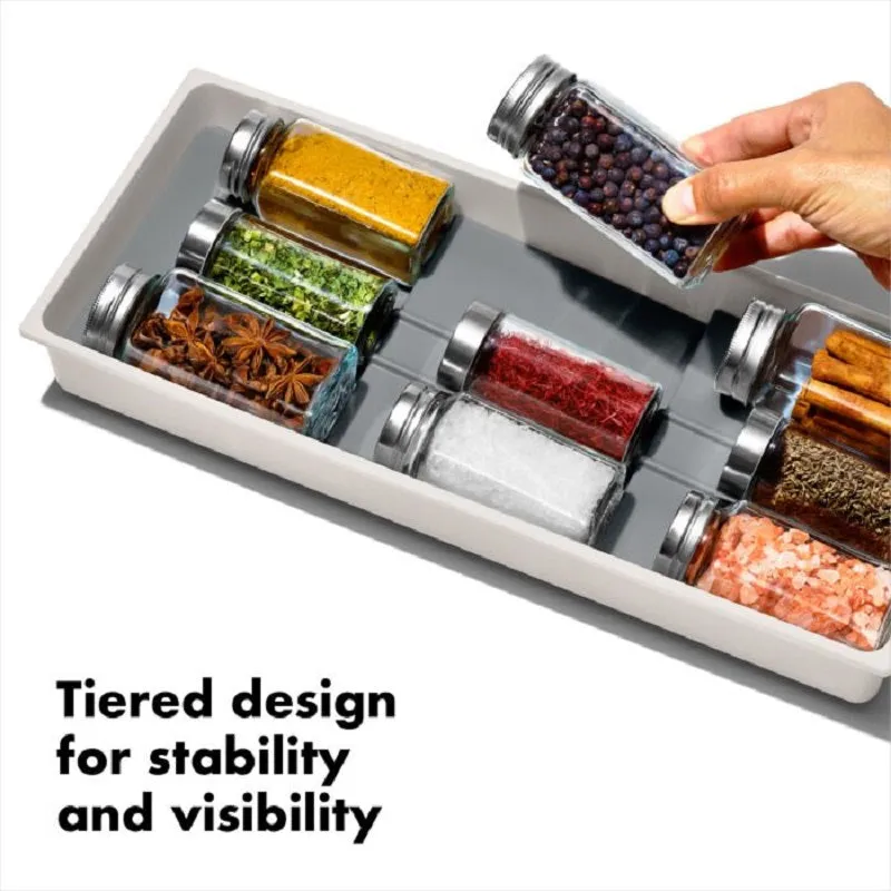 OXO Compact Spice Drawer Organizer