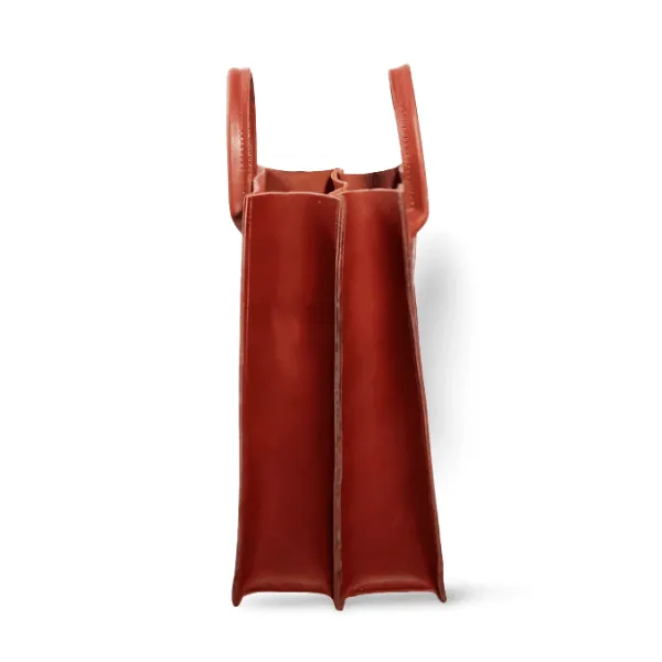 Padstal Square Wine Leather Bag