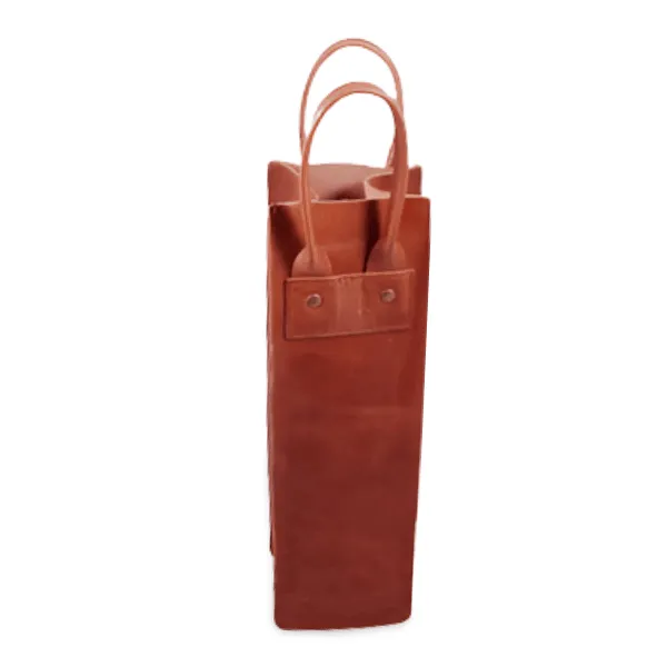 Padstal Square Wine Leather Bag