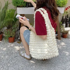 Paziye Cloud Bubble Shoulder Canvas Bag