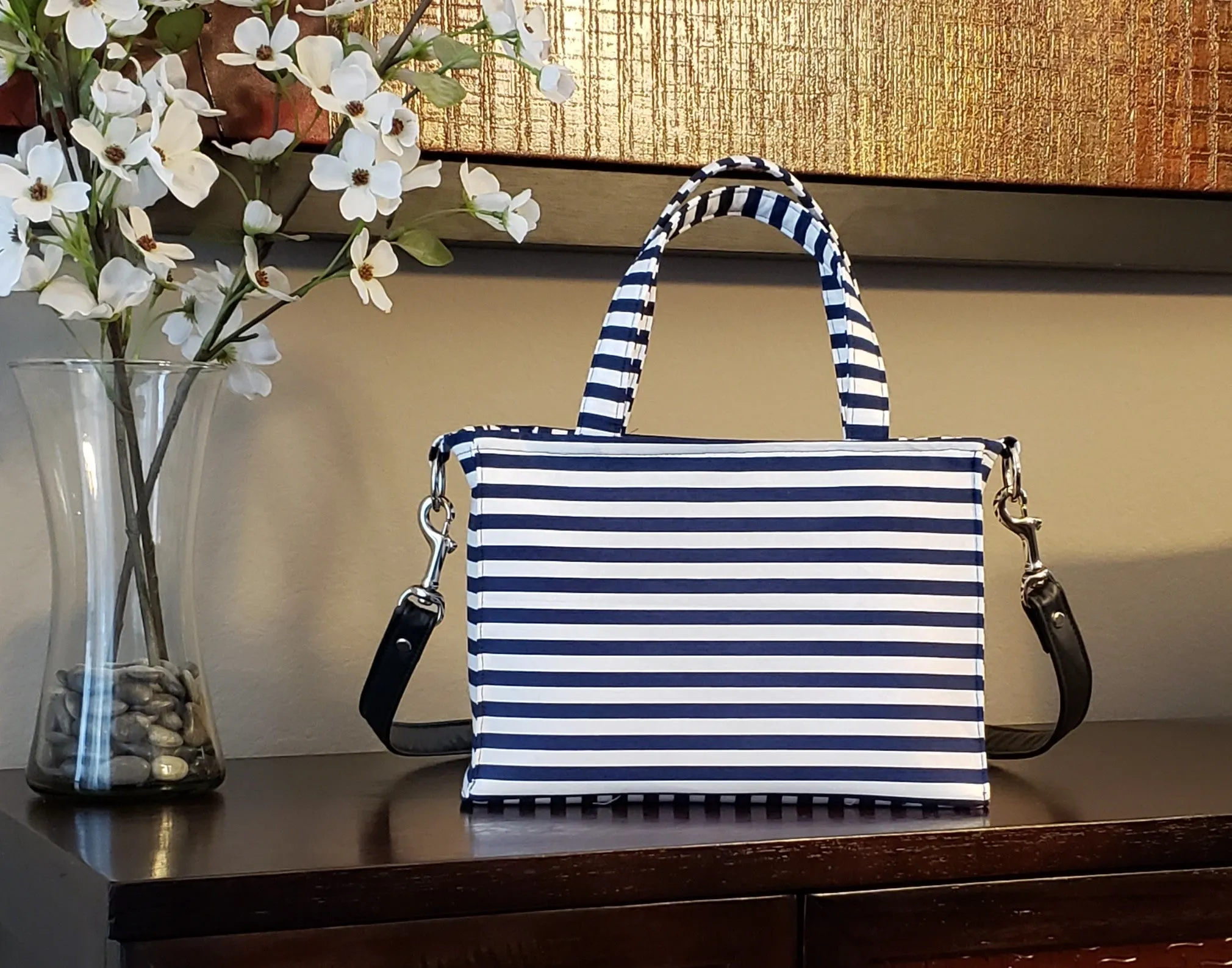 Phoebe Striped Satchel PDF Sewing Pattern