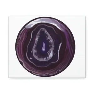 Purple Rock Stretched Canvas