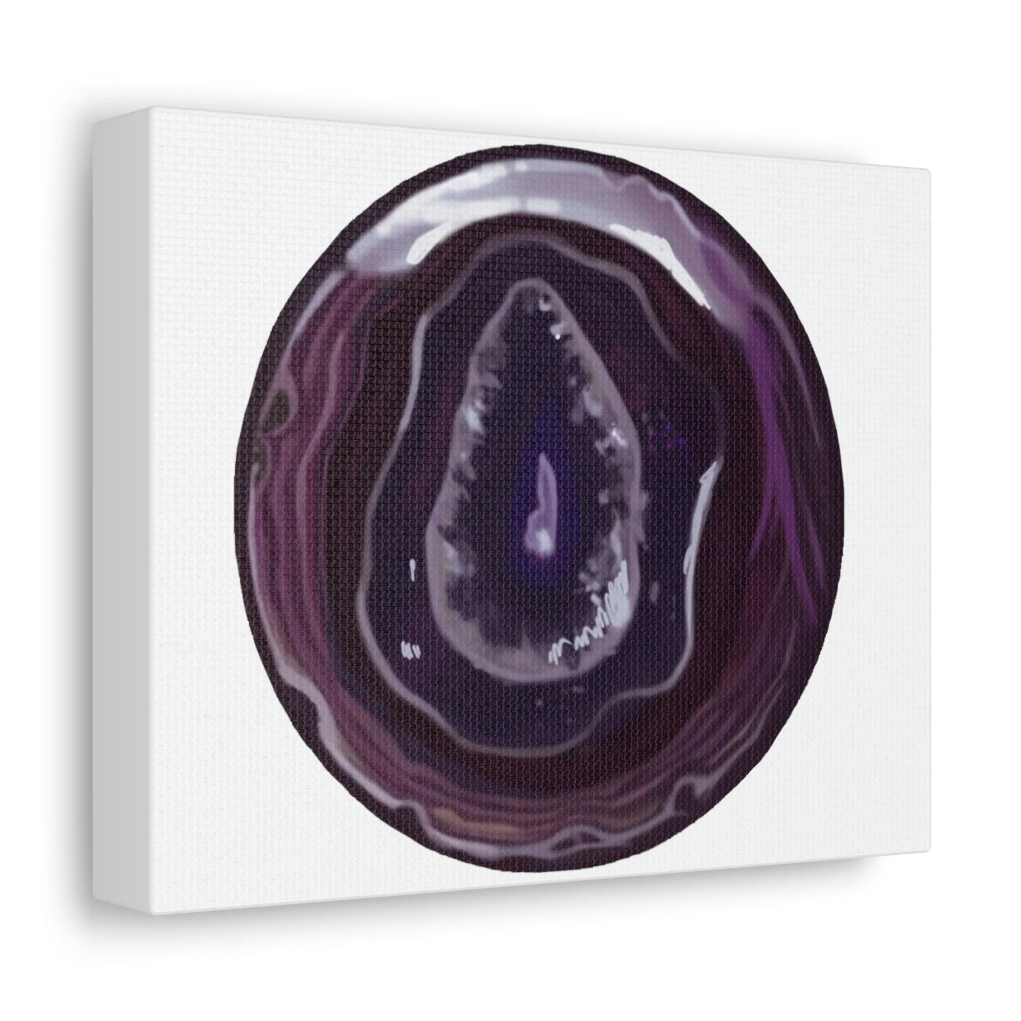 Purple Rock Stretched Canvas