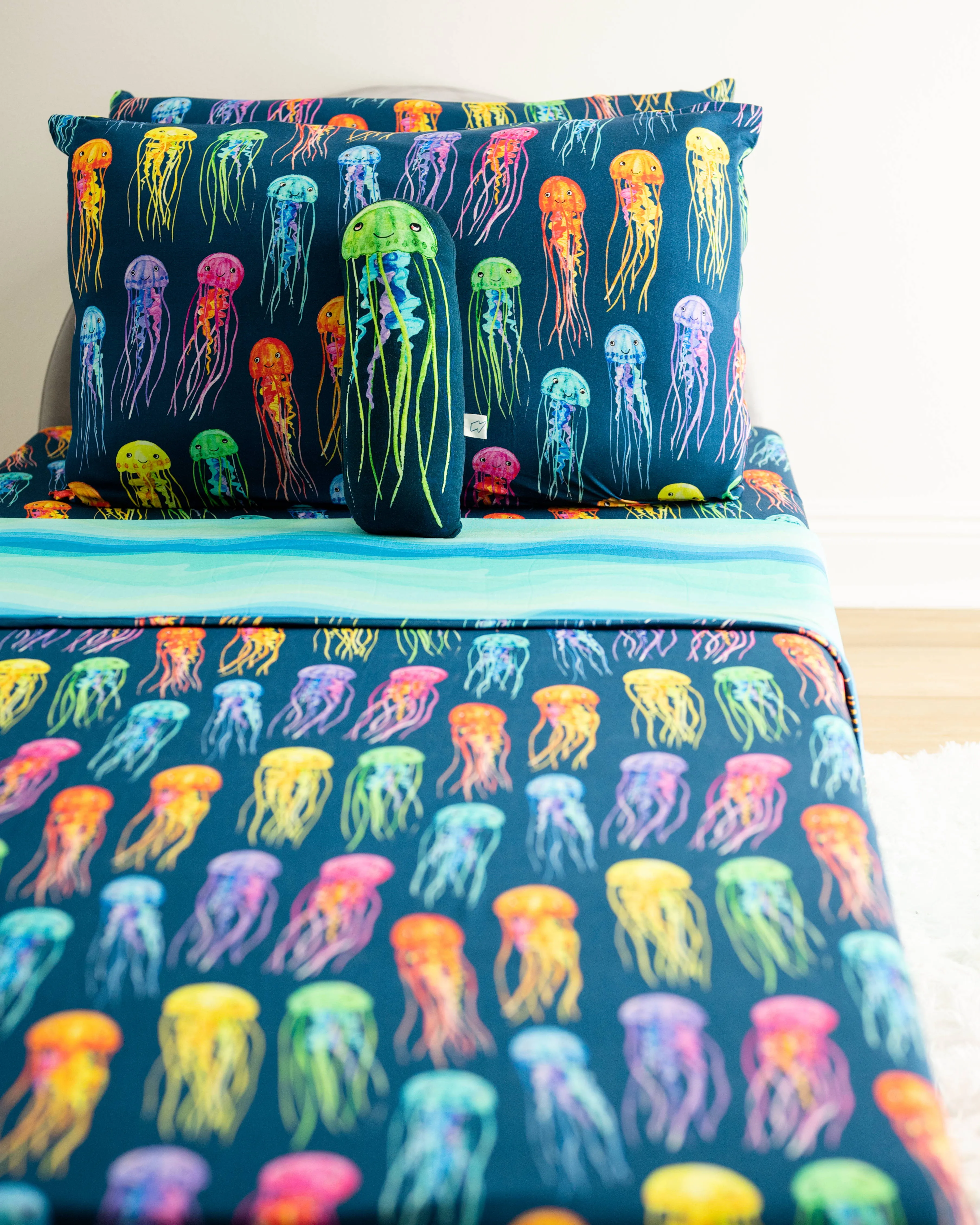 Rainbow Jellies Standard Pillow Case Set