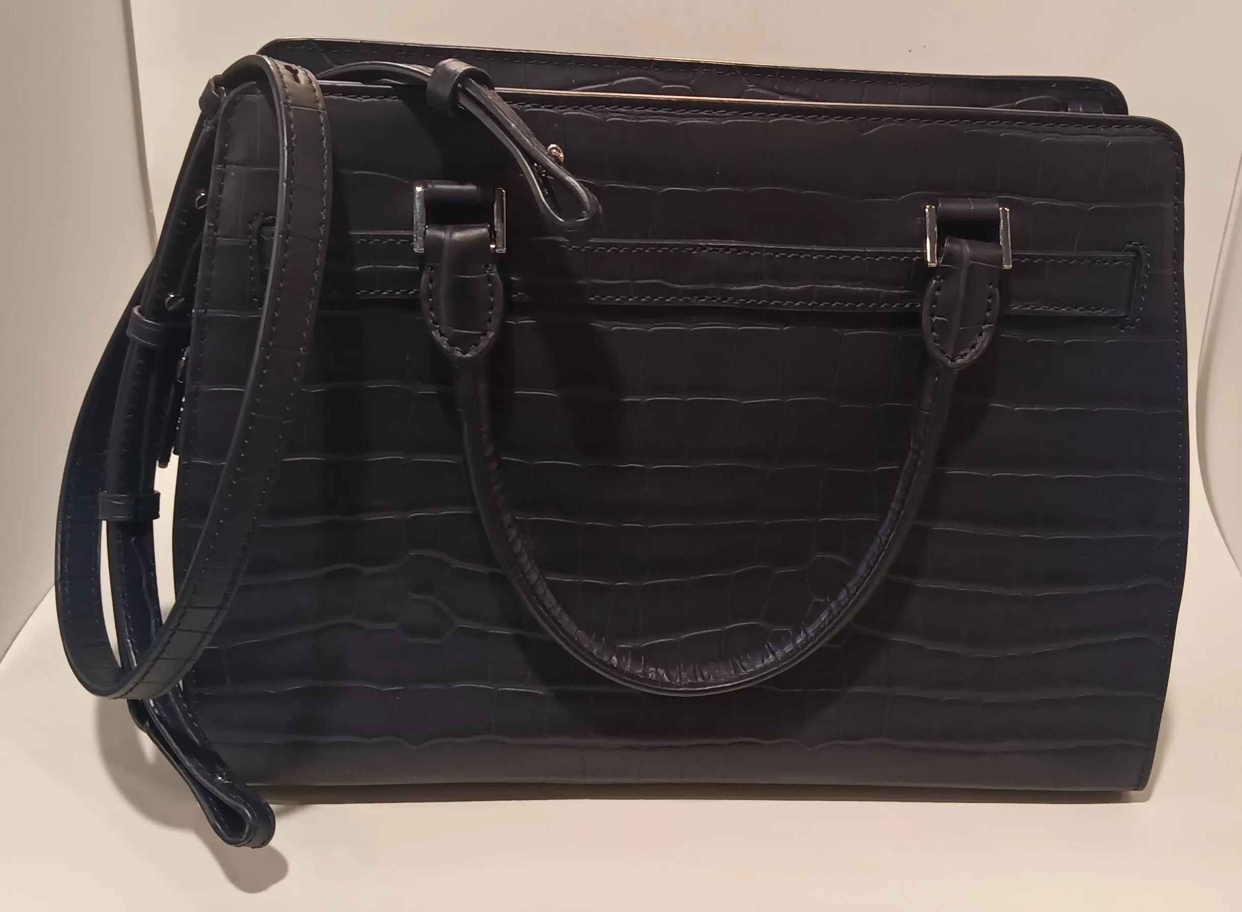 Ralph Lauren navy blue leather bag