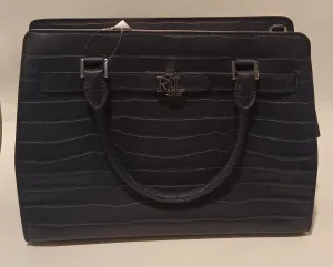 Ralph Lauren navy blue leather bag