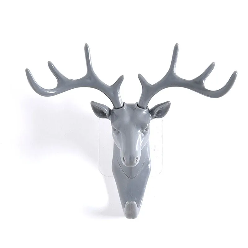 Retro Deer Head Wall Hooks